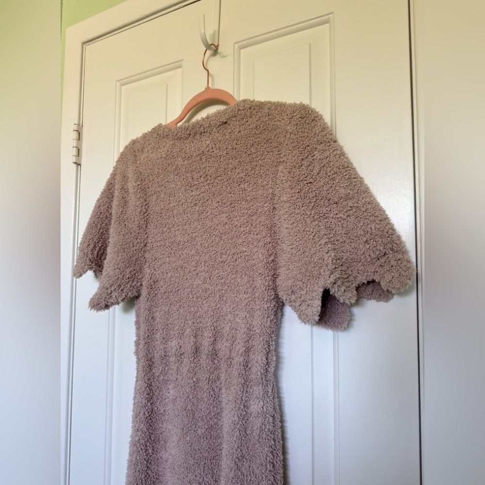 POL Fleece Soft Maxi Dress in Light Taupe Size Small New - Picture 15 of 16